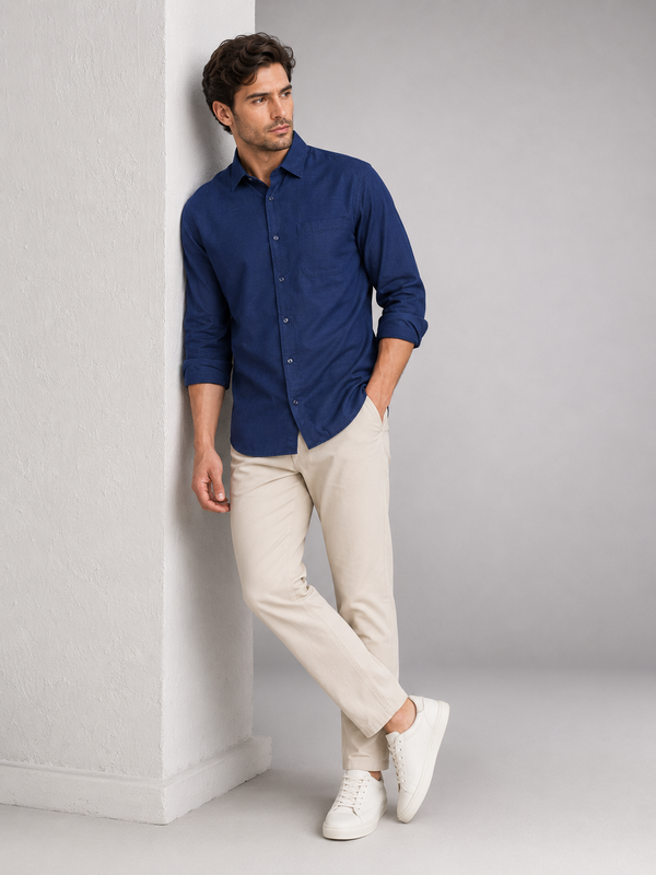 Navy Oxford Shirt