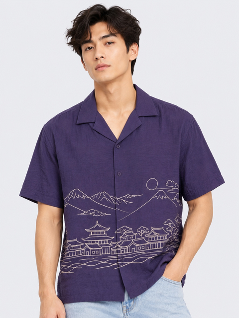 The Kyoto Horizon Crinkled Shirt