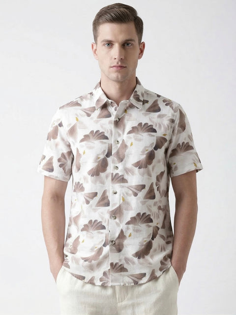 Brown Print Shirt