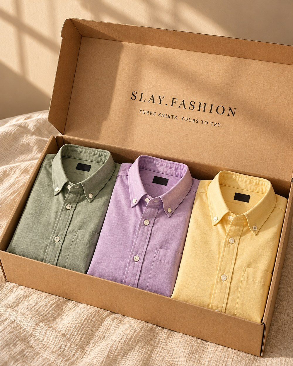 Three Oxford Shirts.