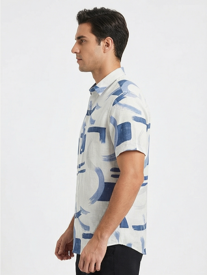 Paint Stroke Print Shirt