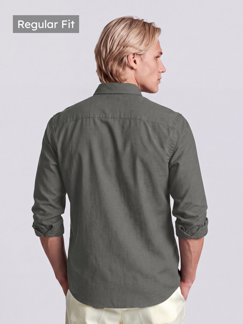 Linen Rich Grey Shirt