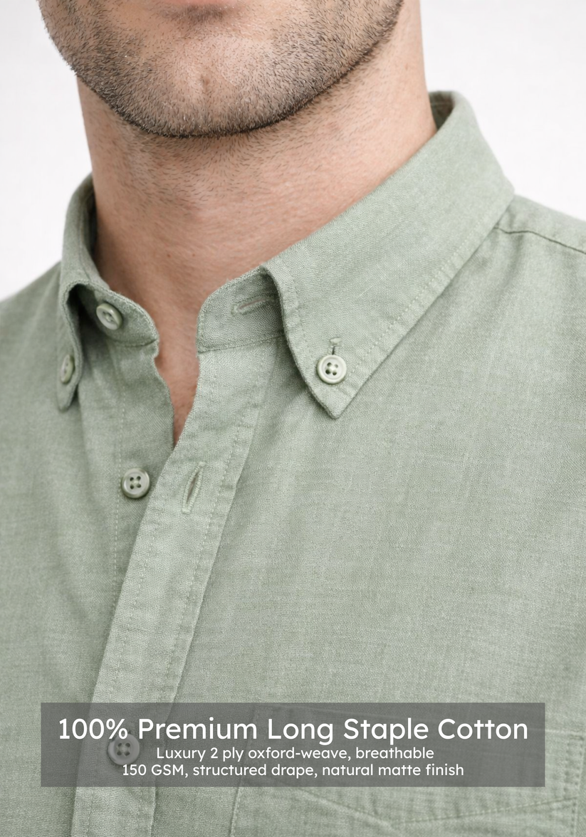 Sage Green Oxford Shirt SLAY.FASHION Sage Green Oxford Shirt SLAY.FASHION