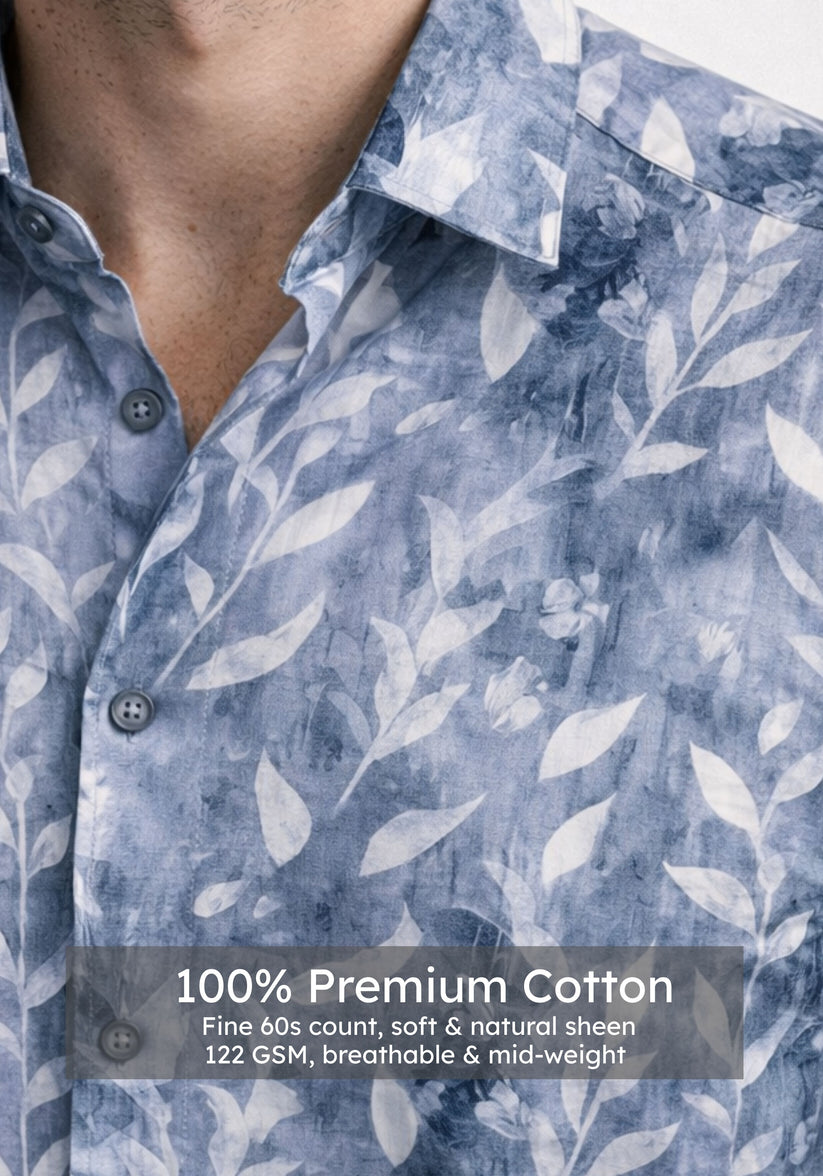Regular Fit Urban Blue Print Shirt