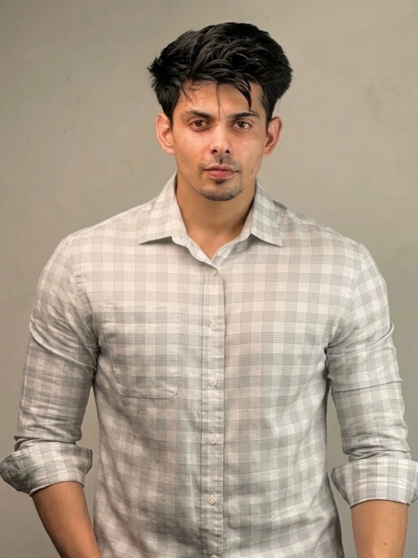 Urban White Check Shirt.