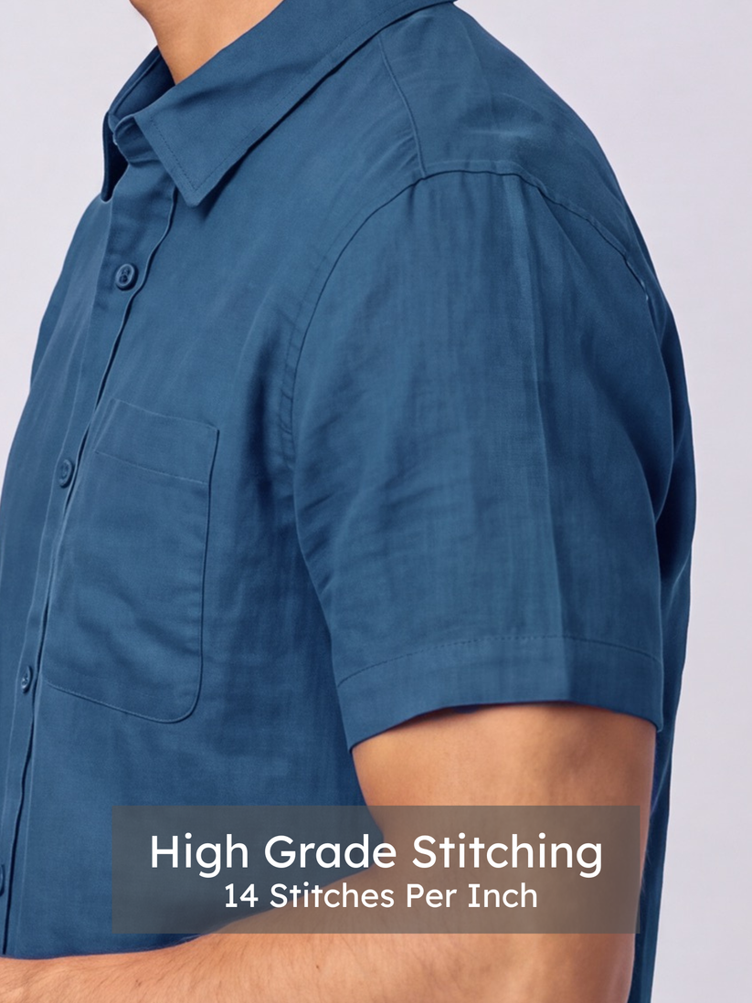 Linen Rich Navy Shirt