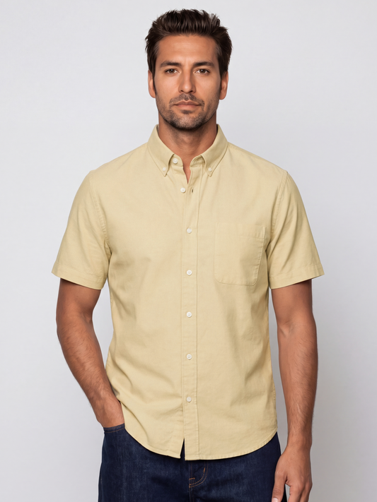 Butter Yellow Oxford Shirt