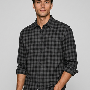 Urban Black Check Shirt