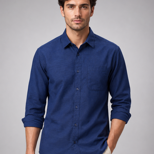 Navy Blue Oxford Shirt