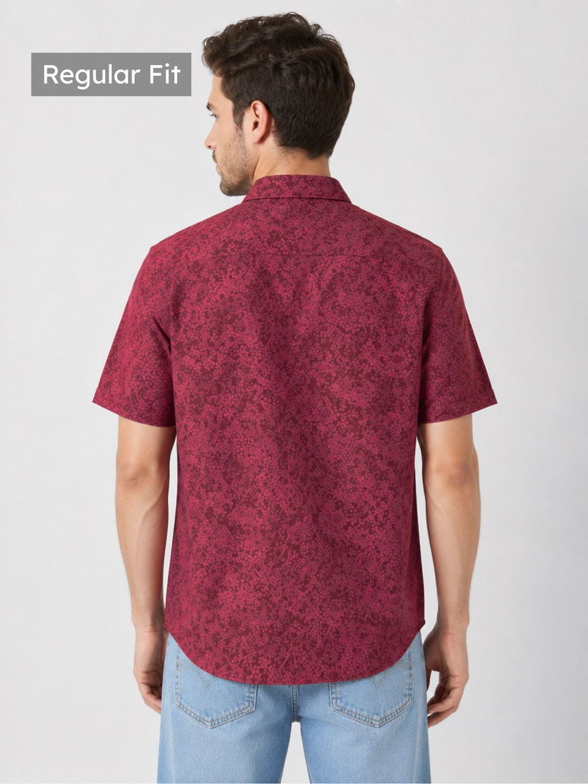 Burgundy Bloom Shirt