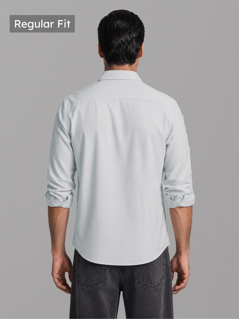 Oxford Grey Striped Shirt