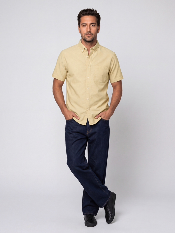 Butter Yellow Oxford Shirt