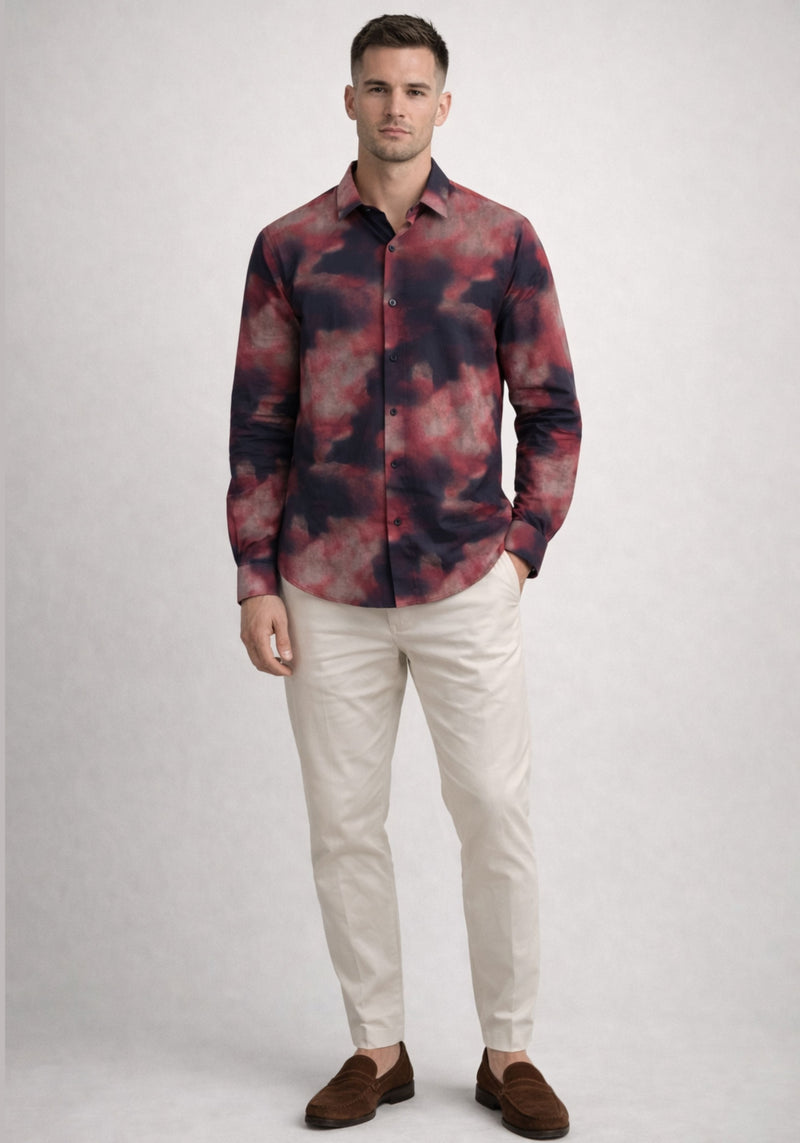 Midnight Aura Print Shirt