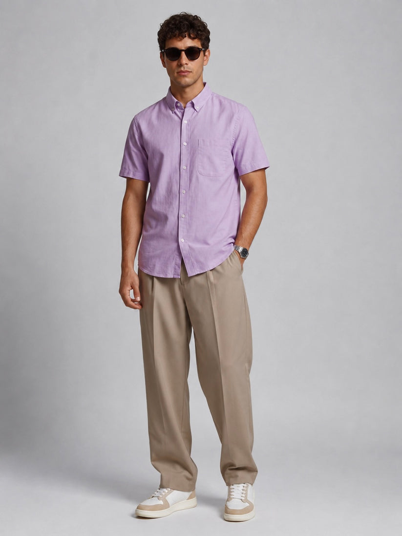Lavender Oxford Shirt