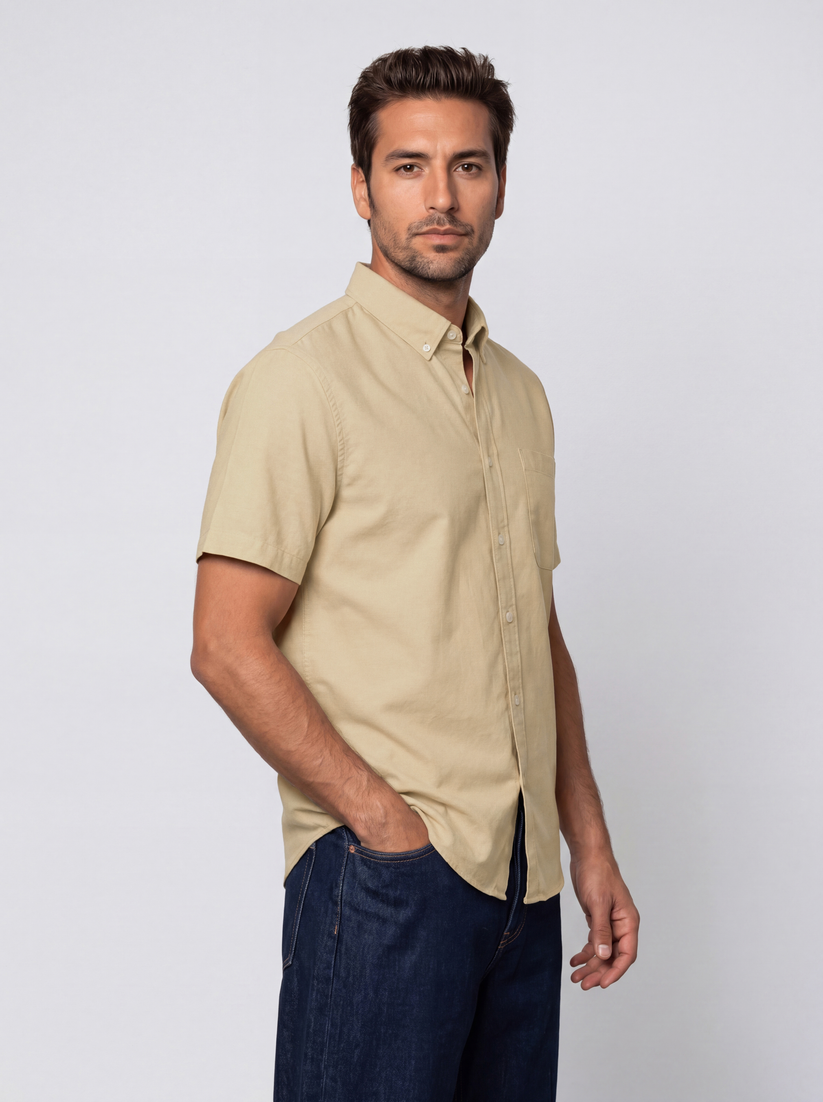 Butter Yellow Oxford Shirt