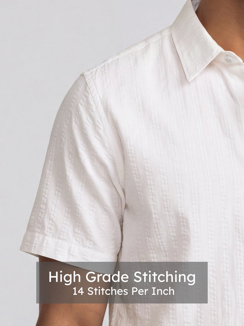 Ivory Textured Shirt
