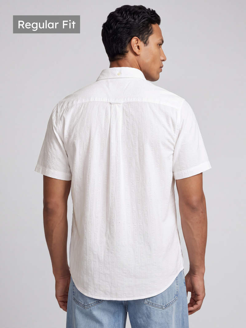 Ivory Textured Shirt