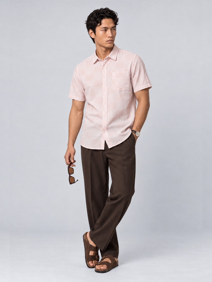Sandstone Crosshatch Shirt