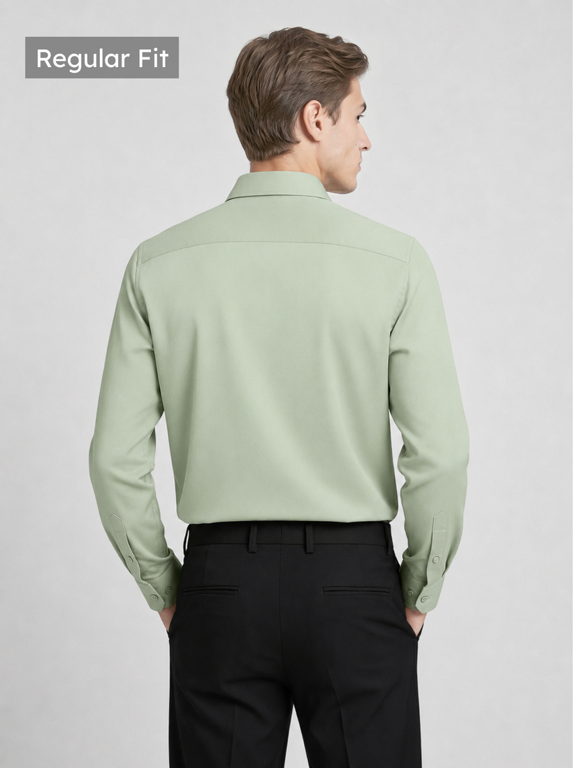 Sage Green Luxe Stretch Shirt