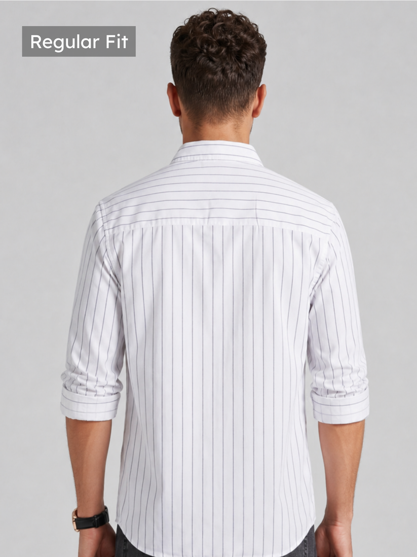 White Oxford Stripe Shirt