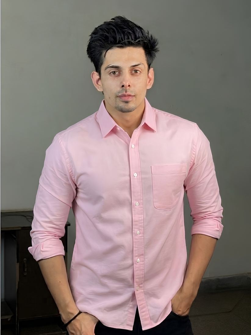 Pink Oxford Shirt.