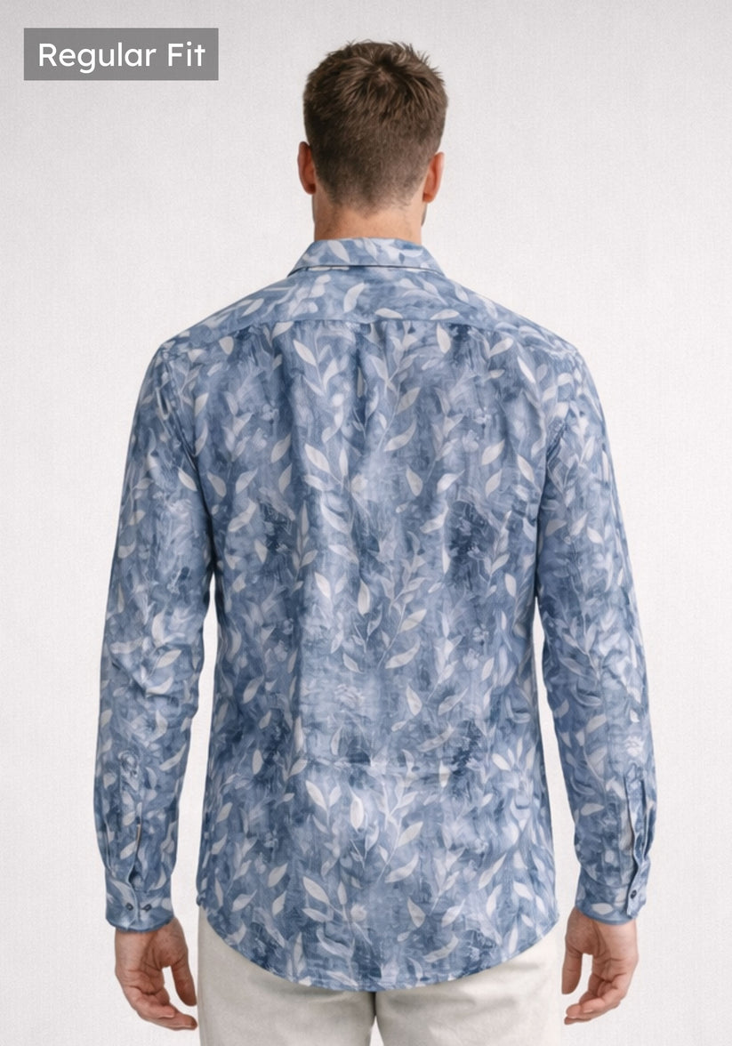 Regular Fit Urban Blue Print Shirt