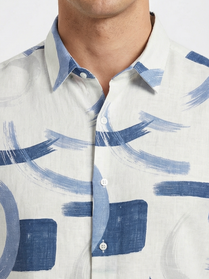 Paint Stroke Print Shirt