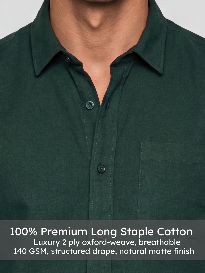 Dark Green Oxford Shirt