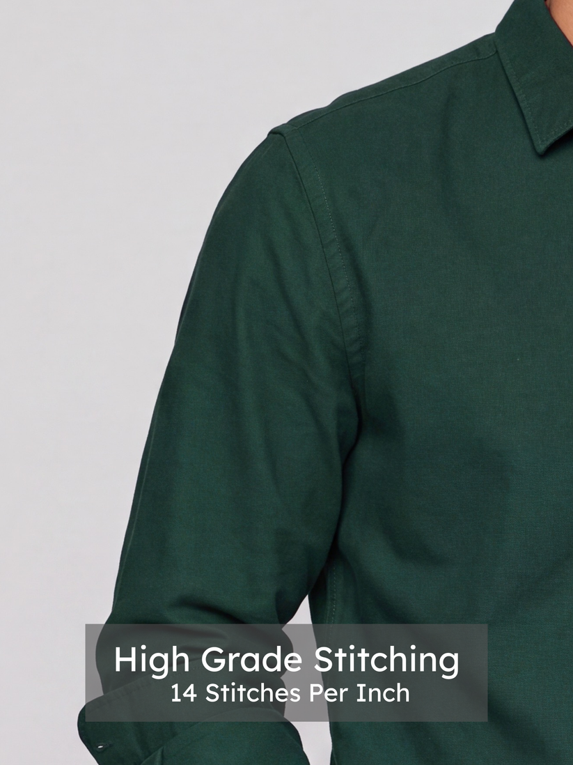 Dark Green Oxford Shirt