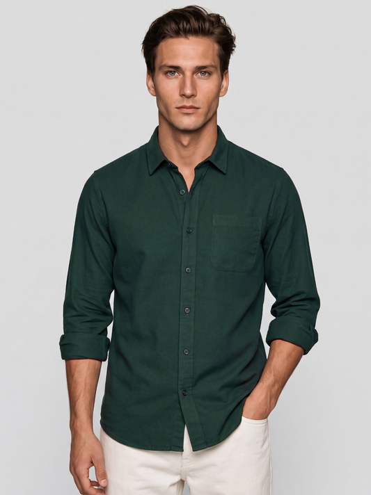 Dark Green Oxford Shirt