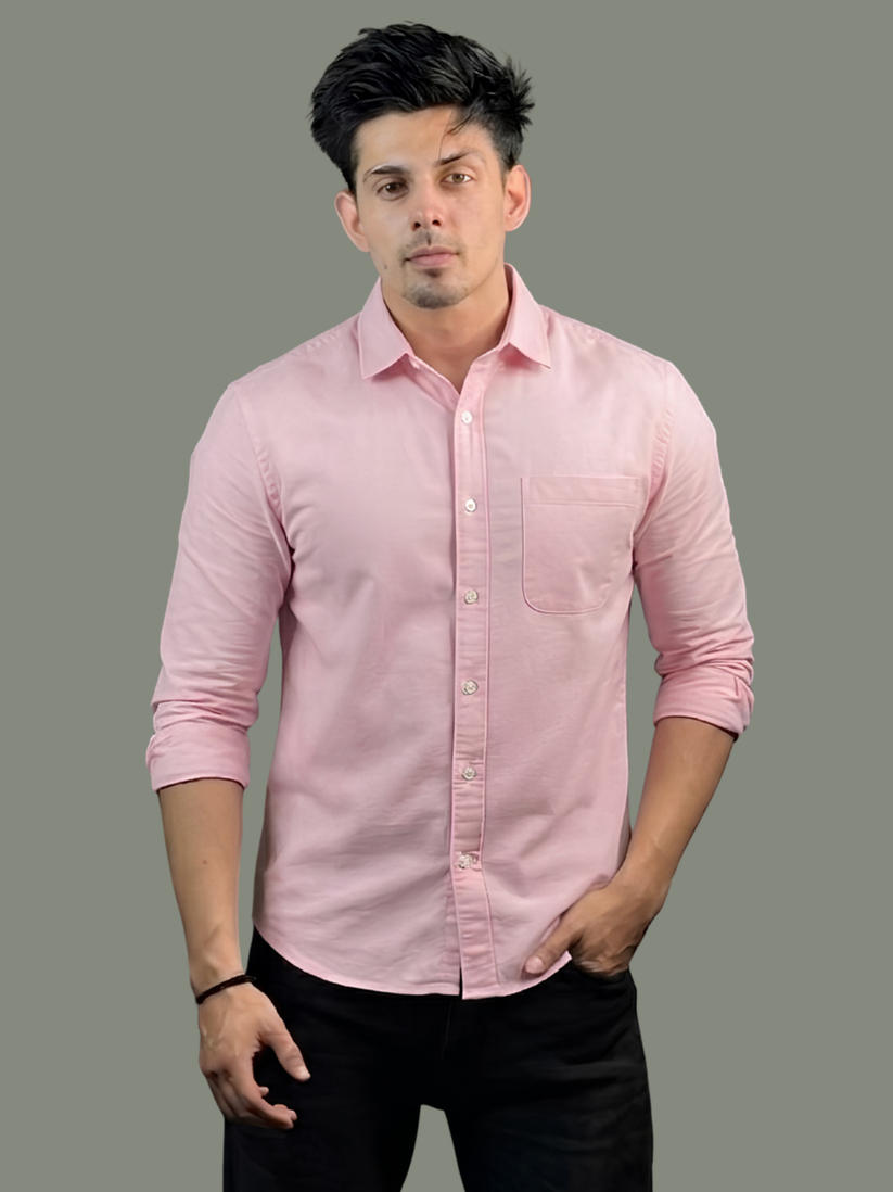 Pink Oxford Shirt.