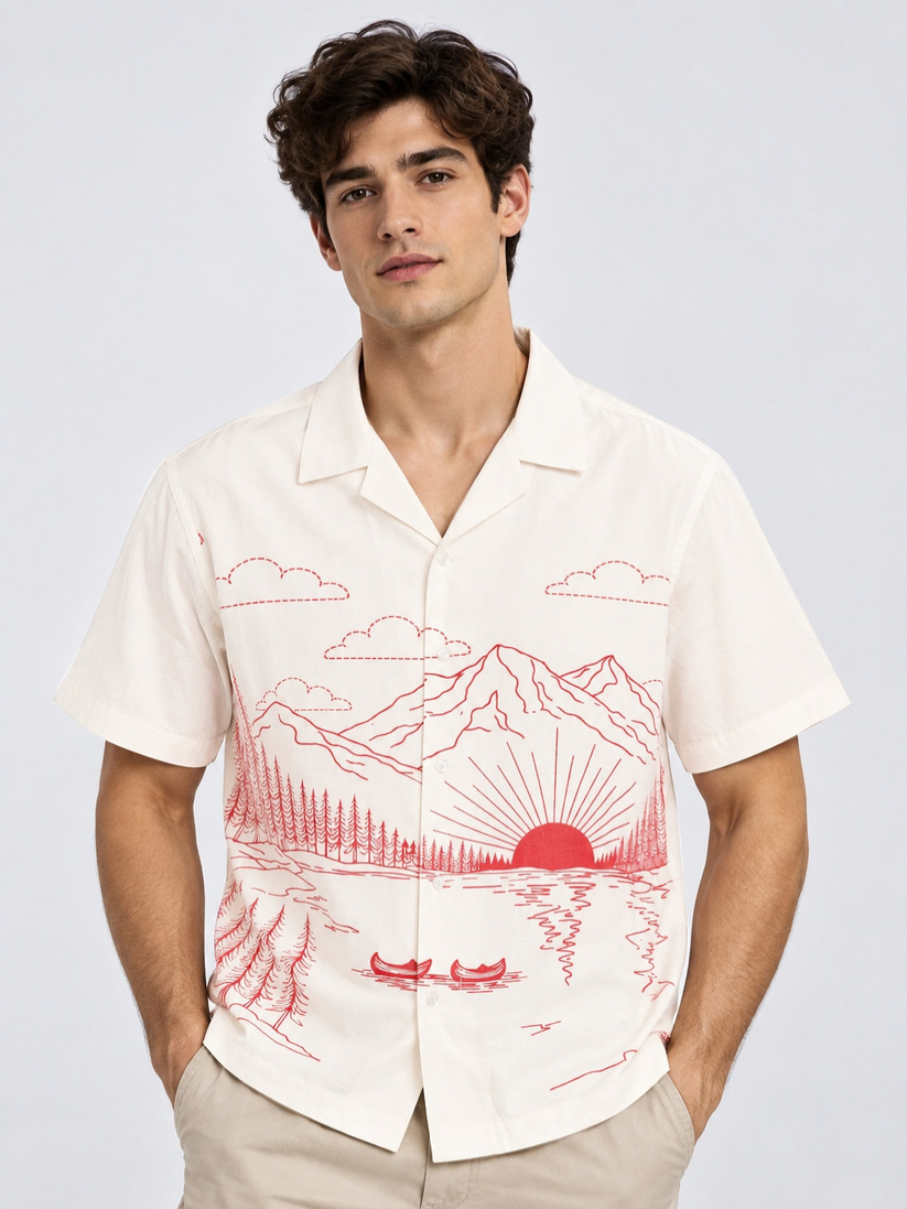 The Fuji Daybreak Crinkled Shirt