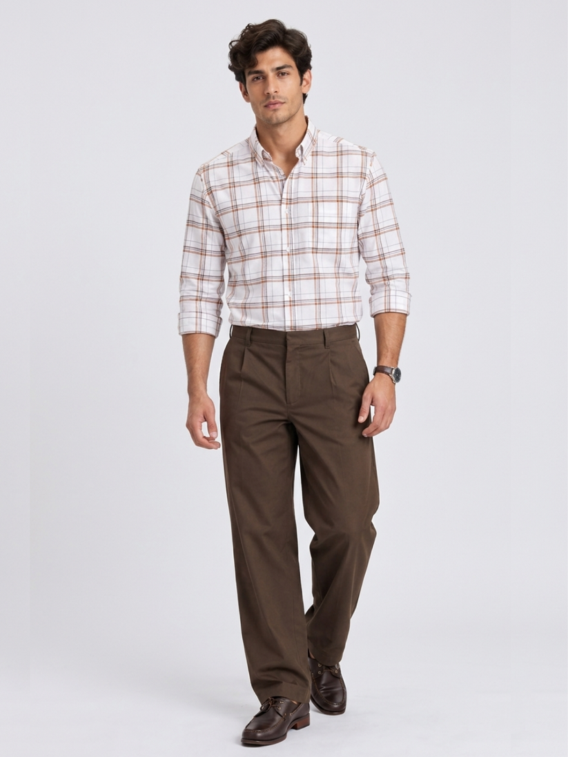 Sandstone Windowpane Shirt