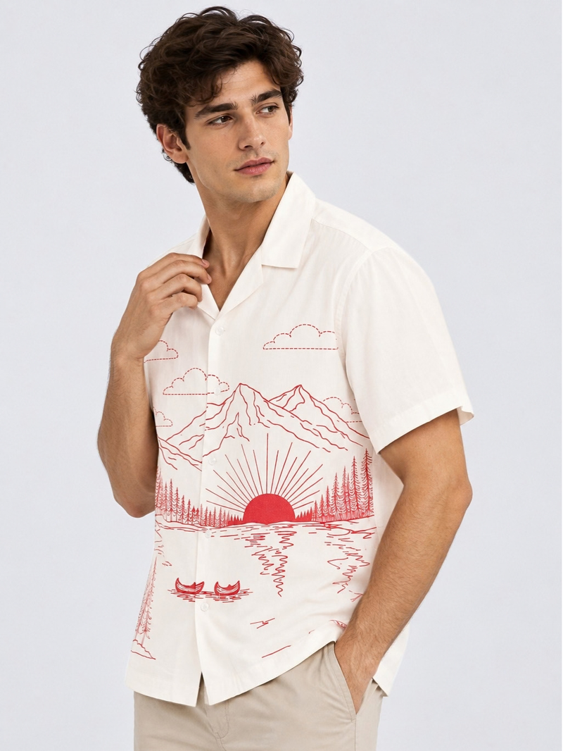 The Fuji Daybreak Crinkled Shirt