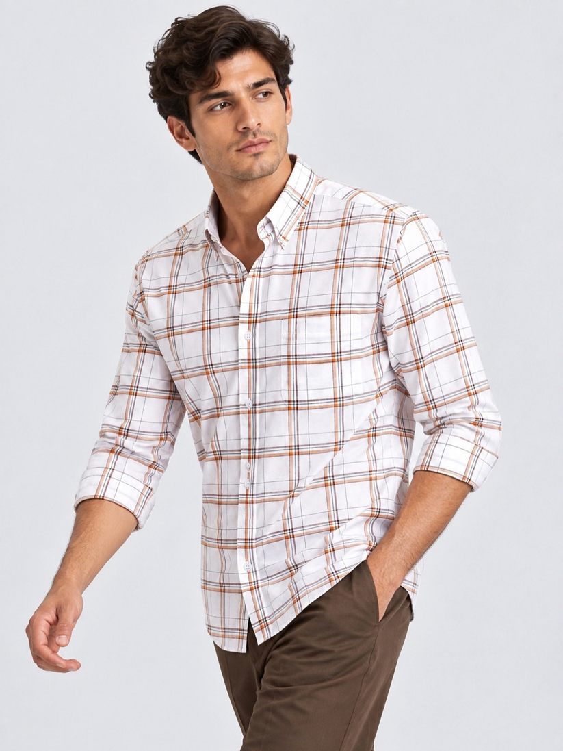 Sandstone Windowpane Shirt
