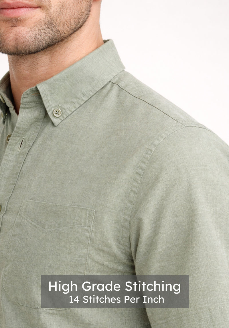 Sage Green Oxford Shirt