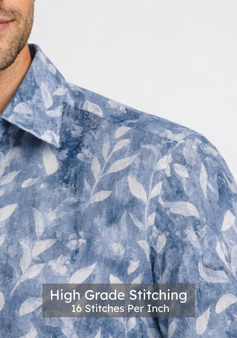 Regular Fit Urban Blue Print Shirt