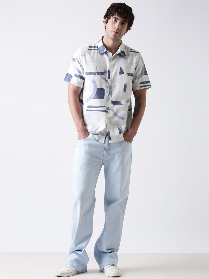 Brush Stroke Print Shirt