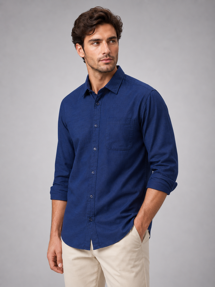 Navy Oxford Shirt