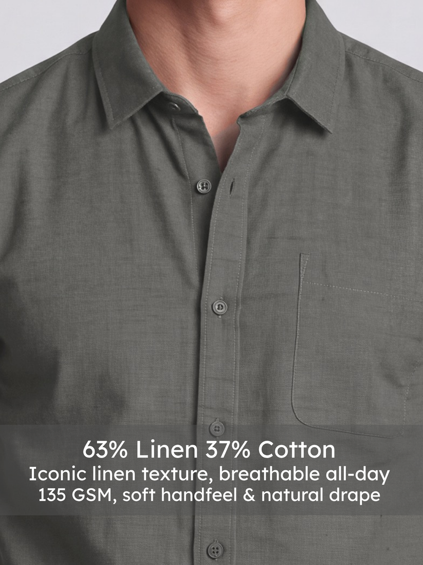 Linen Rich Grey Shirt