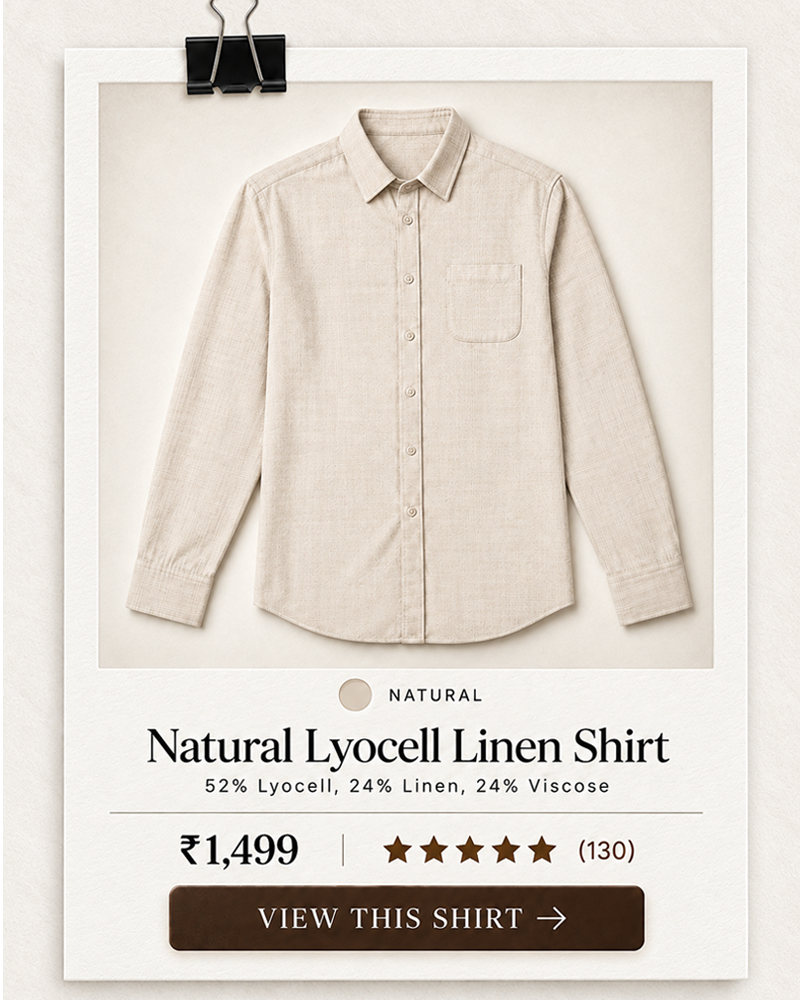 Natural Lyocell Linen Shirt