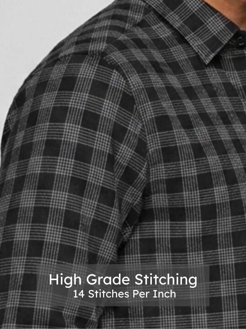 Urban Black Check Shirt