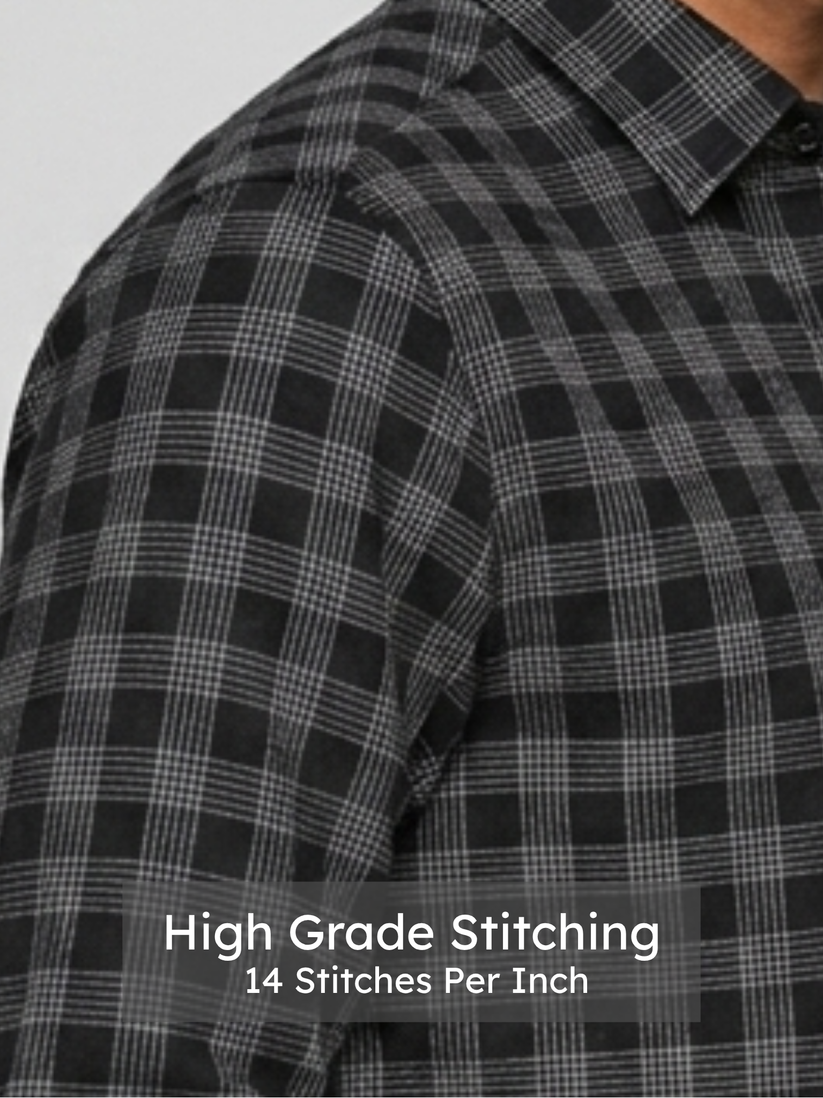 Urban Black Check Shirt