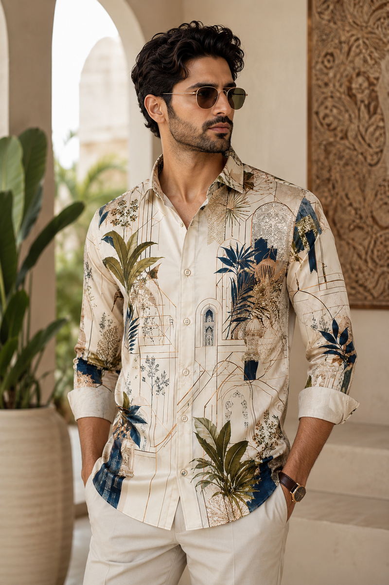 Royal Turtle printed shirt