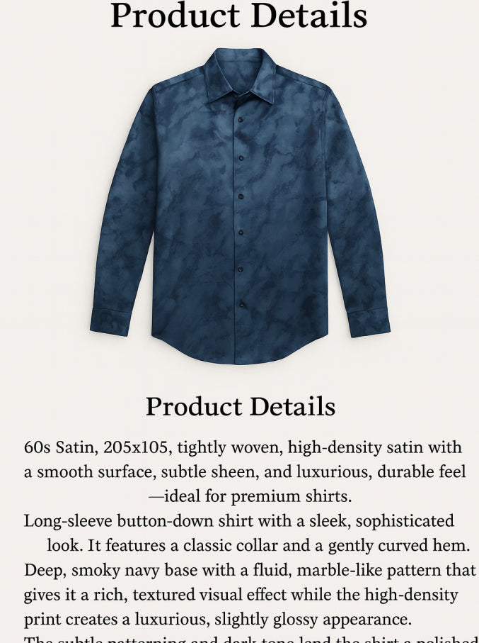 Marble texture Print Shirt