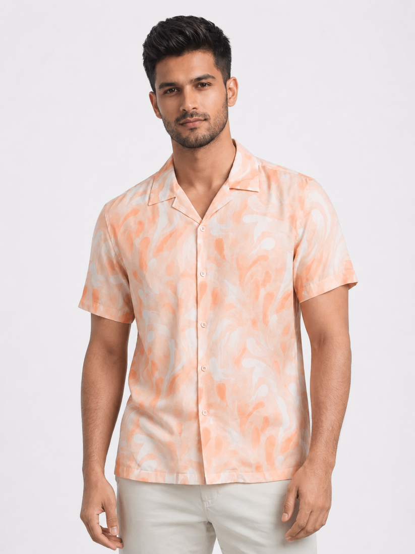 TENCEL™ Peach Print Shirt