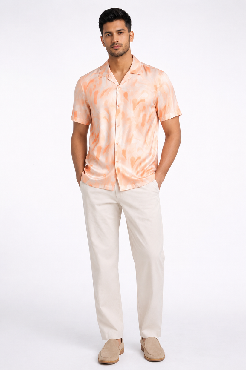 TENCEL™ Peach Print Shirt