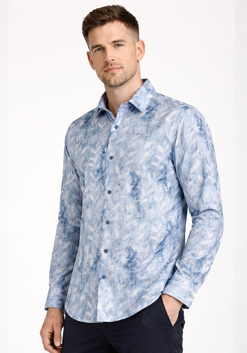Urban Blue Print Shirt