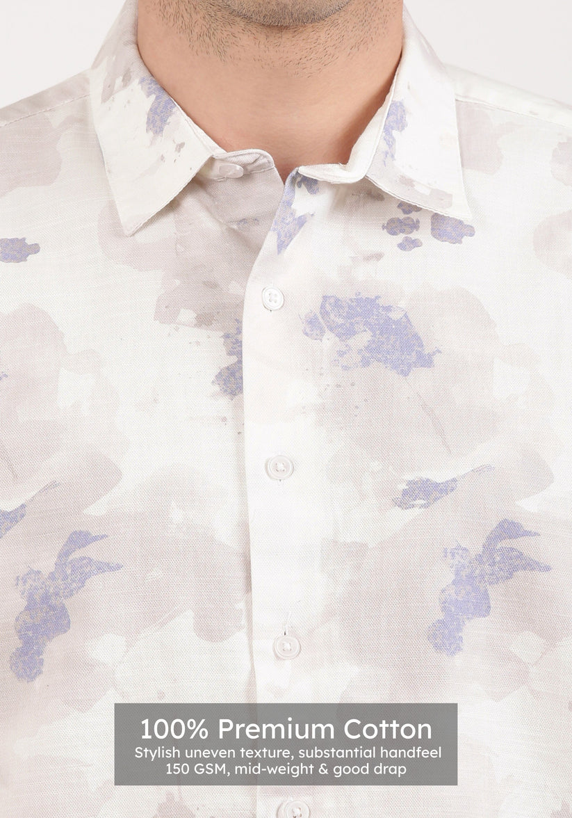 Ivory Mist Print Shirt