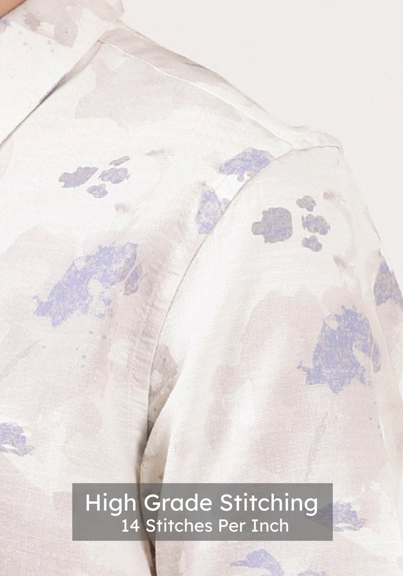 Ivory Mist Print Shirt